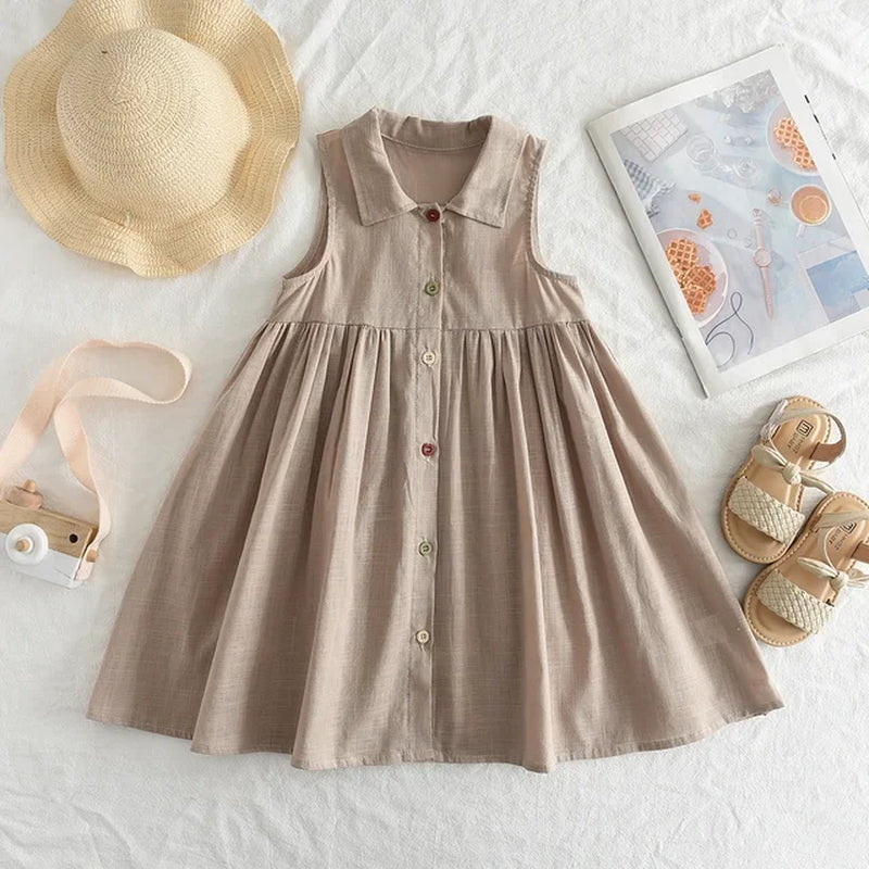 Azalea Cotton Button Dress