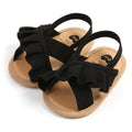 2023 0-18Months Baby Girl Summer Sandals Cute Ruffle Solid Color Flats Non-Slip Soft Sole Infant First Walkers