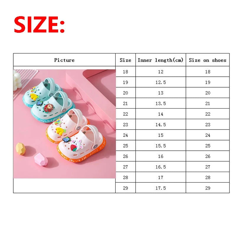 2024 Summer Baby Shoes Sandals for Girls Boy Mules Baby Girl Shoes Cartoon Sandal Infantil for Boy Children'S Garden Shoes