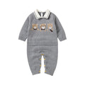 Newborn Baby Clothing Set 100%Cotton Knit Infant Girl Boy Romper +Blanket Cute Bears Toddler Long Sleeve Jumpsuit +Bedding Quilt