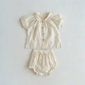 New Arrival Baby Girl Clothing Set Soft Breathable Active Girls Tee and Bloomer 2 Pcs Suit Clothing