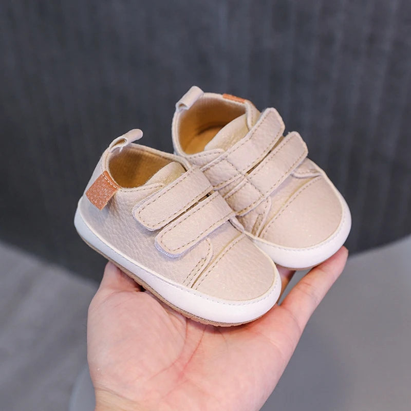 Baby Boys Girls Classic Rubber Sole Anti-Slip First Walkers Spring Autumn Shoes Newborn Infant Outing Casual Sneakers 0-18M