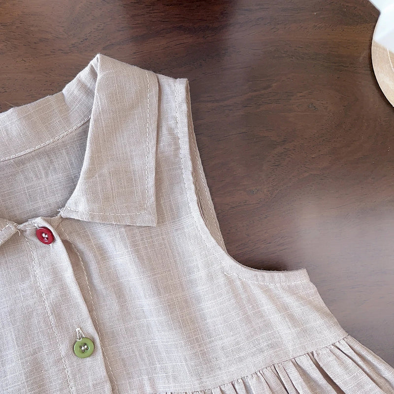 Azalea Cotton Button Dress