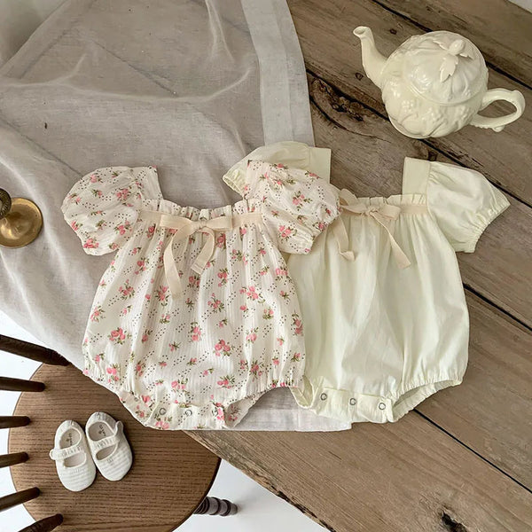 Summer Baby Clothes Floral Girls Bodysuit Cute Infant One Piece Clothing