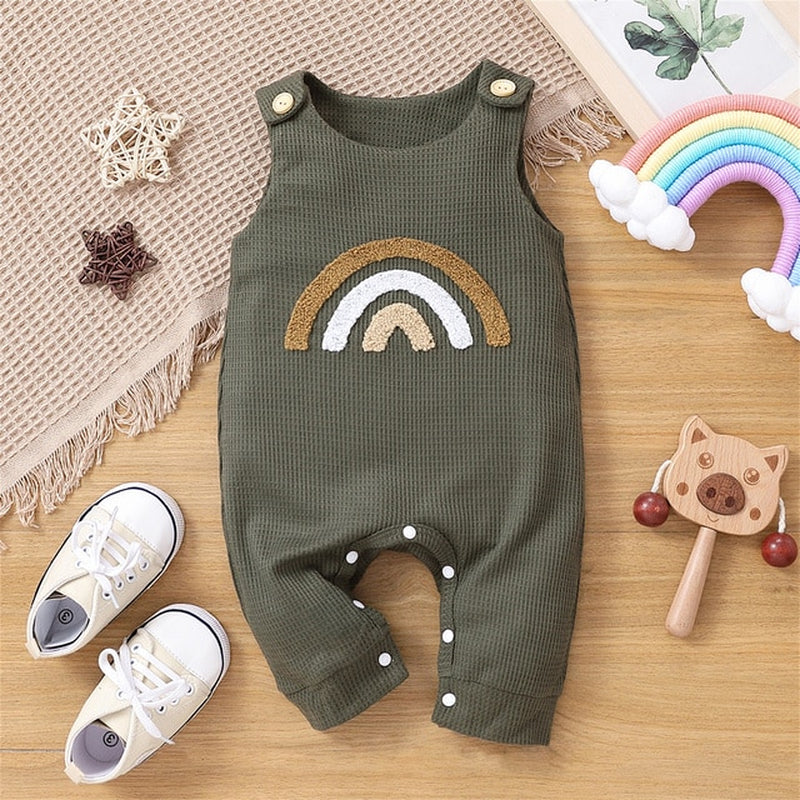 Baby Clothes New Born Baby Items Boy Girl Jumpsuit Babies Accessories Newborn Rompers Playsuit Rainbow Tank Bodysuit