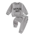 2023-09-20 0-3Y Newborn Toddler Baby Boy Fall Winter Outfits Letter Crewneck Sweatshirt Casual Pants Set 2Pcs Clothes