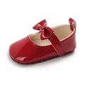 Newborn Baby Shoes Infant Girls Shoes PU Anti-Slip Bowknot Classic Princess Dress Shoes Toddler First Walker Crib Shoe