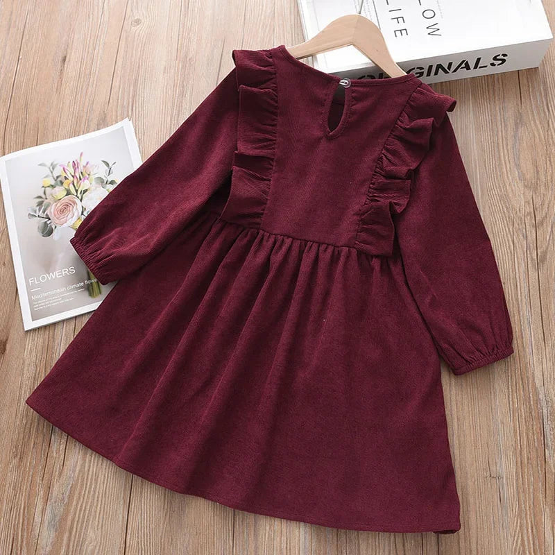 Girls' Dress Fashion Children'S Wear Girls' Long Sleeve Dress Children'S Princess Dress Children'S Casual Clothing