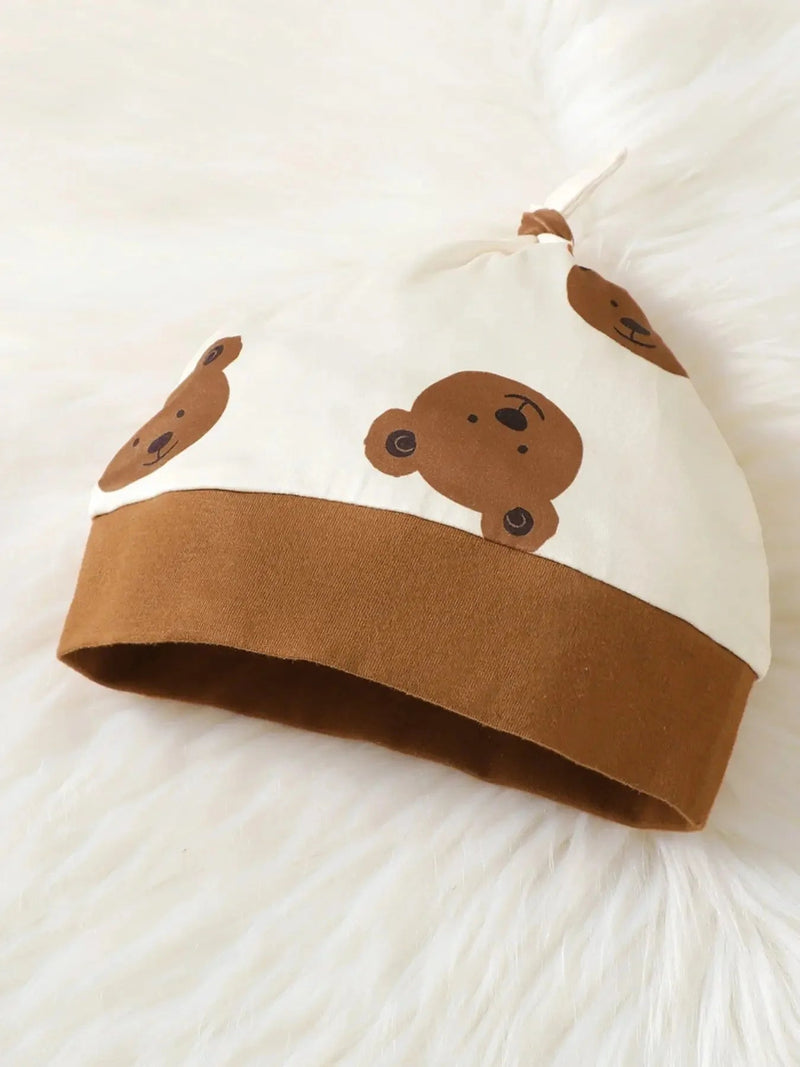 Winter Newborn Infant Baby Boys Romper Bear Print Long Sleeve Button up Front Rompers Kids Onepiece Soft Fashion Baby