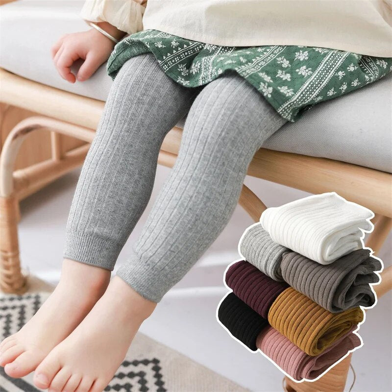 Baby Boys Girls Tights Newborn Girl Leggings Tights for Girls Solid Cotton Knitted Kids Children Knitting Pantyhose for 0-3Years