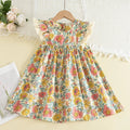 Girls Floral Dresses 2023 New Fashion Sweet Kids Flowers Costumes Children Sleeveless Vestidos Toddler Baby Clothing