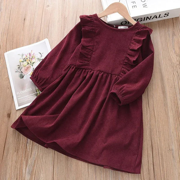 Girls' Dress Fashion Children'S Wear Girls' Long Sleeve Dress Children'S Princess Dress Children'S Casual Clothing