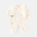 0-6M Spring Autumn Clothing New Newborn Baby Girl Boy Romper Cotton Print Infant Jumpsuit Casual Newborn Clothes for Girls Boys