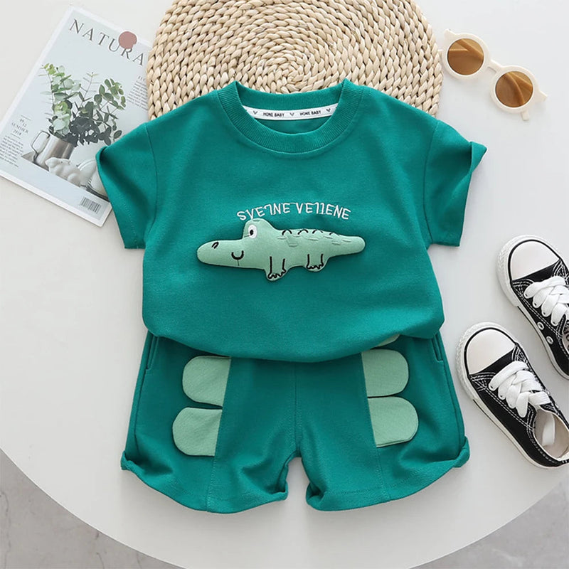 Alligator T-Shirt & Shorts Set