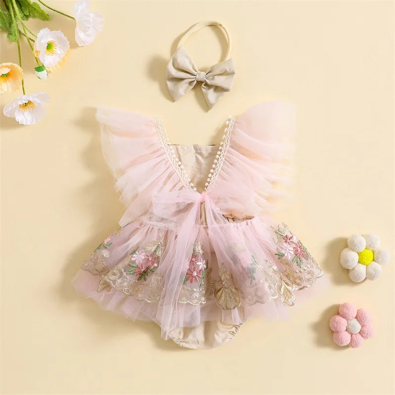 Evelyn Romper Dress & Headband