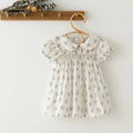 Vintage Baby Girl Dresses Spring Summer Baby Girls Clothes Floral Girls Dresses for Party Kids Dress 0-6Y