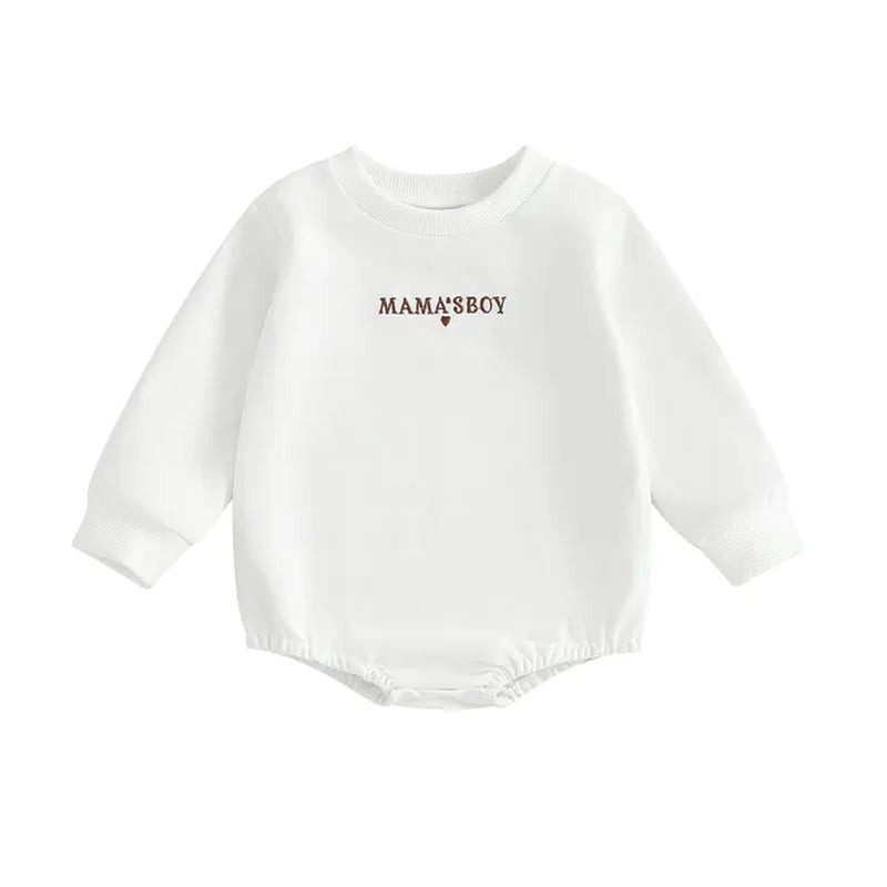 Toddler Newborn Infant Girl Boy Baby Sweatshirt Rompers Solid Color Letter Pattern Long Sleeve Jumpsuit Cute Clothes