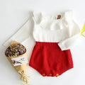 Newborn 2023 Kids Romper Baby Girl Long Sleeve Knitting Romper Girls Patchwork Jumpsuit Clothes Spring Autumn Outfit