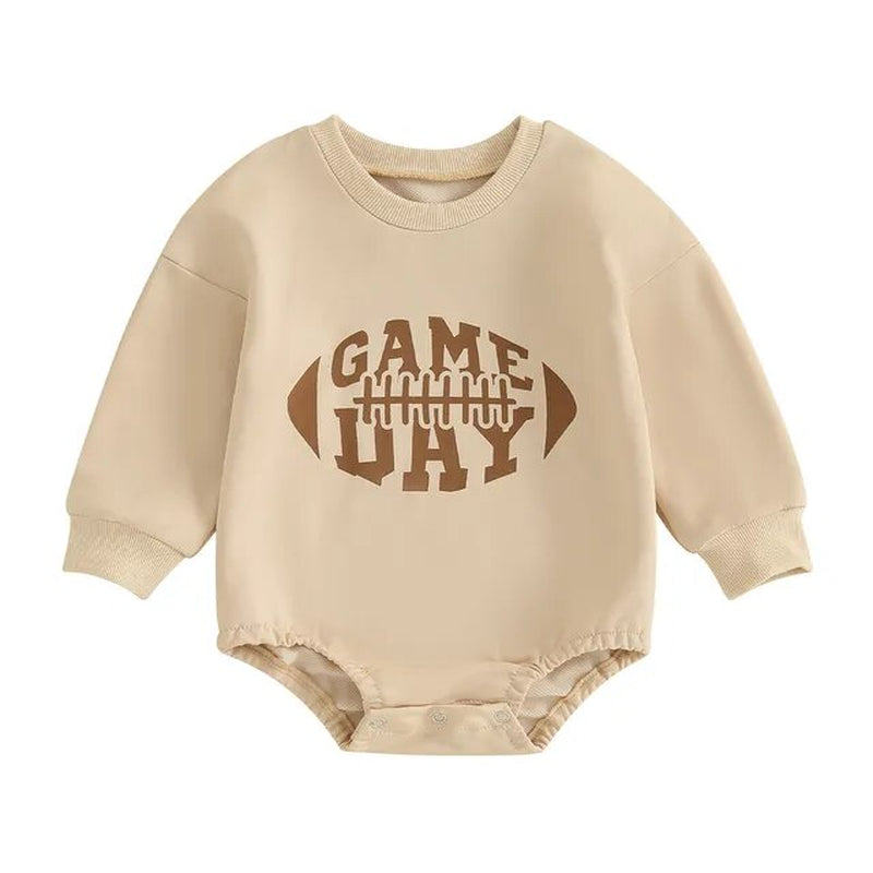 Toddler Newborn Infant Girl Boy Baby Sweatshirt Rompers Solid Color Letter Pattern Long Sleeve Jumpsuit Cute Clothes