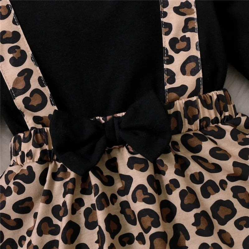 0-18Months Newborn Baby Girl Romper Dress Long Sleeve Leopard Dresses Onesie Clothing Autumn Fashion Cute Jumpsuit