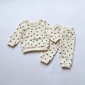 Baby Clothing Set Full Heart Kids Boys Hoodie Suit Toddler Girls Clothes Casual Clothing