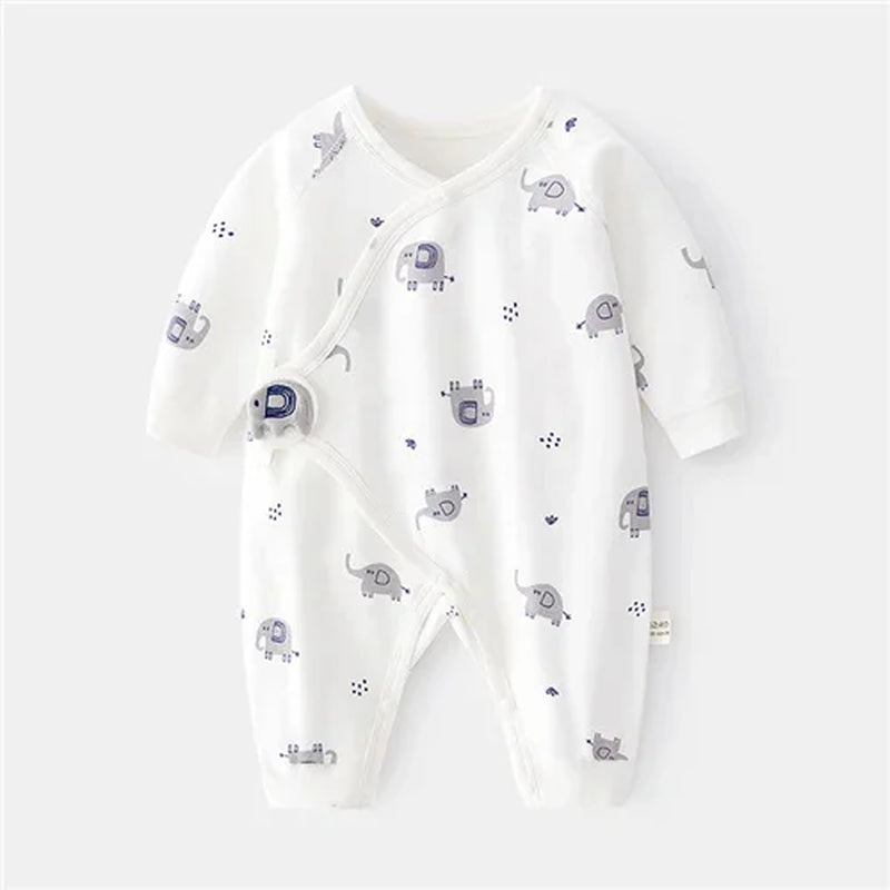 0-6M Spring Autumn Clothing New Newborn Baby Girl Boy Romper Cotton Print Infant Jumpsuit Casual Newborn Clothes for Girls Boys