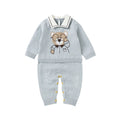 Newborn Baby Clothing Set 100%Cotton Knit Infant Girl Boy Romper +Blanket Cute Bears Toddler Long Sleeve Jumpsuit +Bedding Quilt